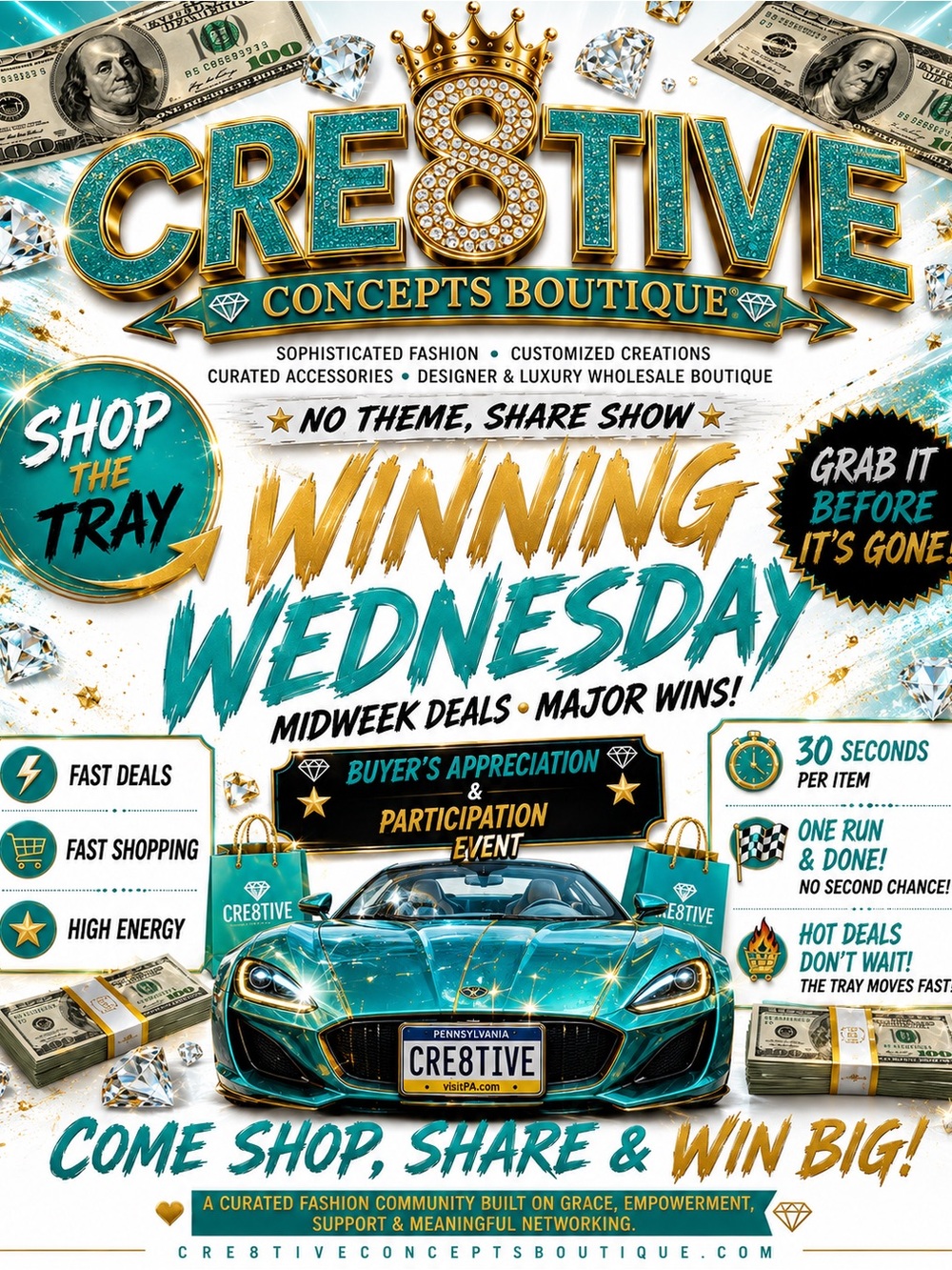 READ 💰 🎱 MAIN LIVE Notification~~>Cre8tive Concepts Boutique Share Show - Picture 6 of 17